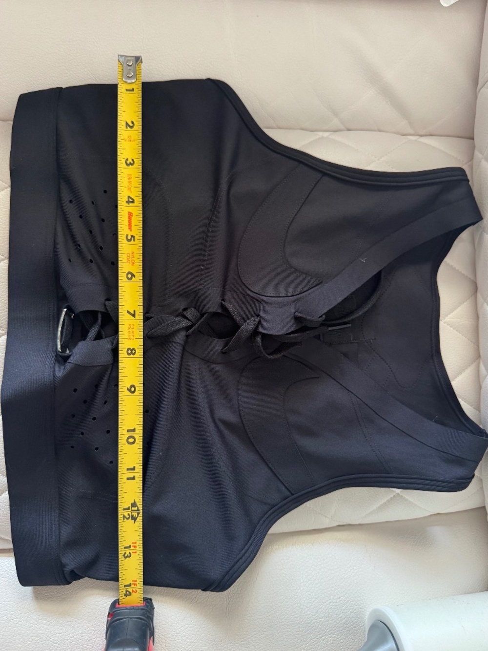 Nike Air Black Lace-Up Cropped Tank Top Women's Size Large - Picture 9 of 12